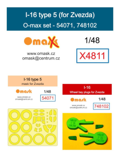X4811 1/48 I-16 type 5 O-max set (for Zvezda)
