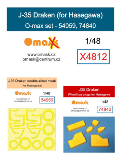 X4812 1/48 J35 Draken O-max set (for Hasegawa)
