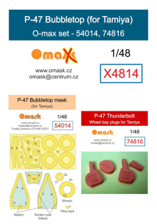 X4814 1/48 P-47 Bubbletop O-max set (for Tamiya)