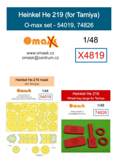 X4819 1/48 Heinkel He-219 O-max set (for Tamiya)