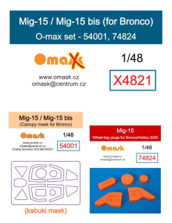 X4821 1/48 Mig-15 / Mig15 bis O-max set (for Bronco)