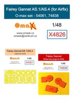 X4826 1/48 Fairey Gannet AS.1 / AS.4 O-max set (for Airfix)