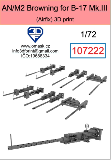 107222 1/72 Guns AN/M2 for B-17 MK.III (Airfix)