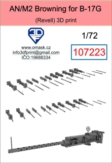 107223 1/72 Guns AN/M2 for B-17G (Revell)