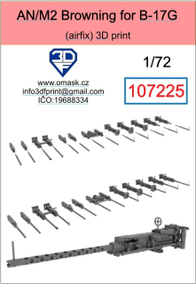 107225 1/72 Guns AN/M2 for B-17G (Airfix)