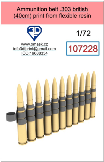 107228 1/72 Ammunition belt .303