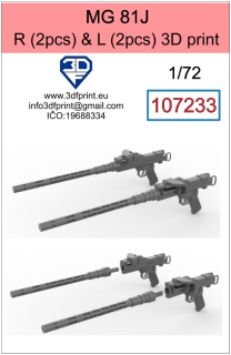 107233 1/72 MG-81J L (2 pcs) a R (2 pcs)