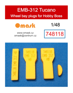748118 1/48 EMB-312 Tucano wheel bay plugs (for Hobby Boss)